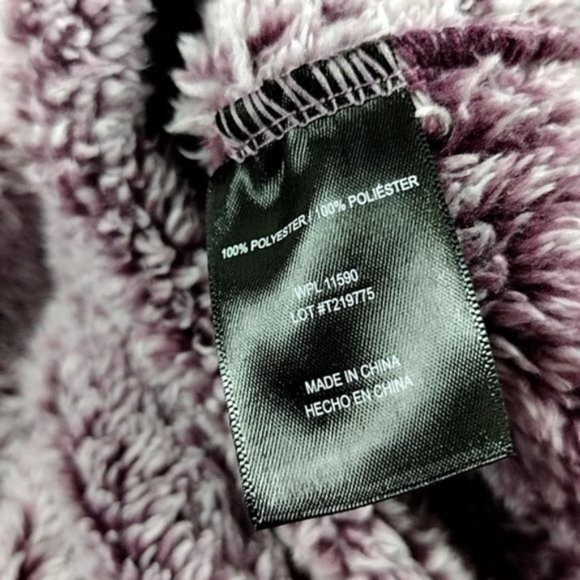 32 Degrees Purple Plush Sherpa Pullover Hoodie - Picture 11 of 13